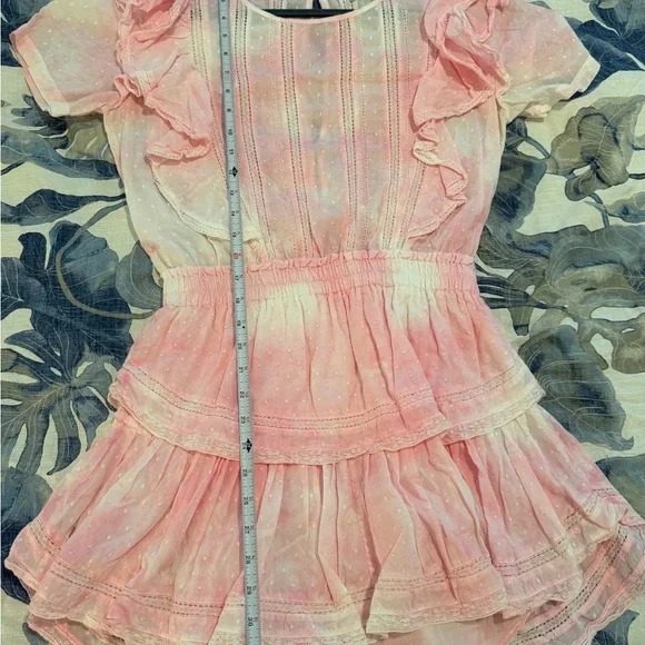 *LIKE NEW* LoveShackFancy Natasha Mini Dress - Pink - Picture 9 of 11